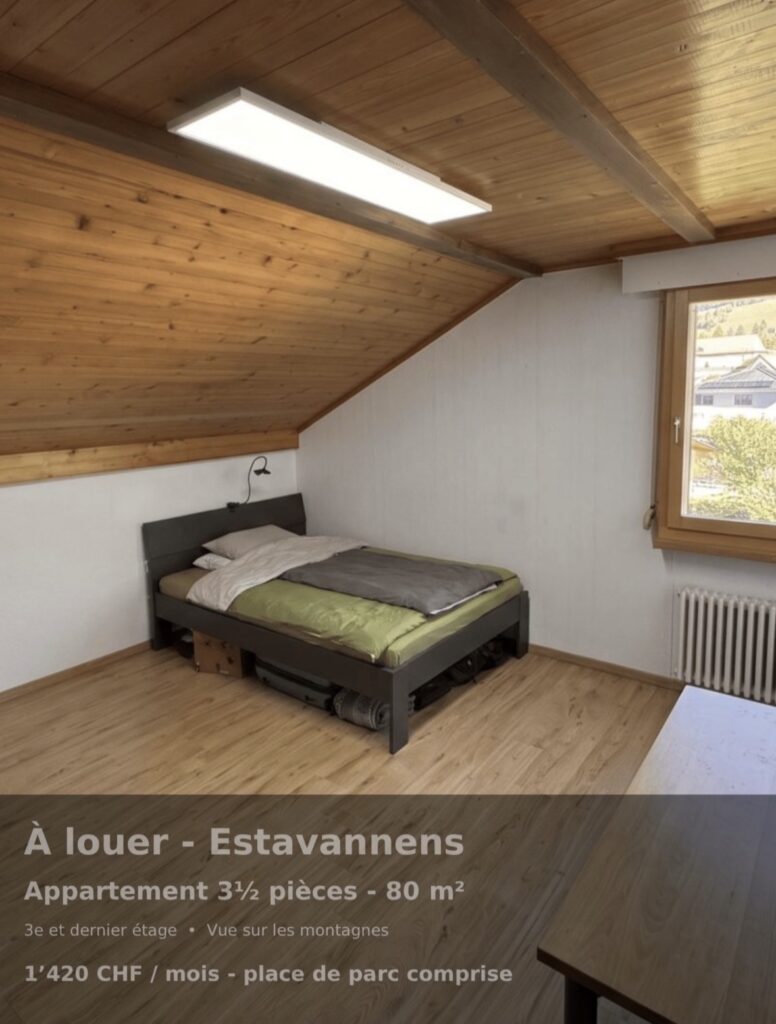 Appartement – Estavannens – 3.5 pièce(s)